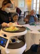 Lucy and Ethel Help in Rose Schnitzer Manor’s Newmark Dining Room